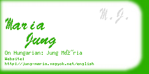 maria jung business card